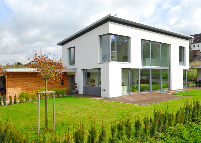 Wohnhaus mit Anbau als Beispiel für statische Bestandsbeurteilung